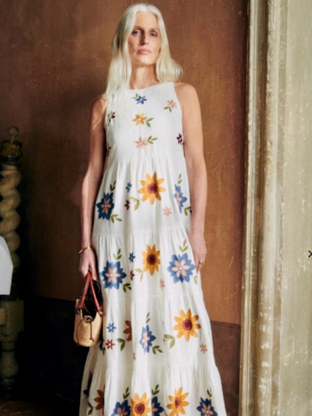 Sezane Olyna Dress Gardenia Print - Size 4